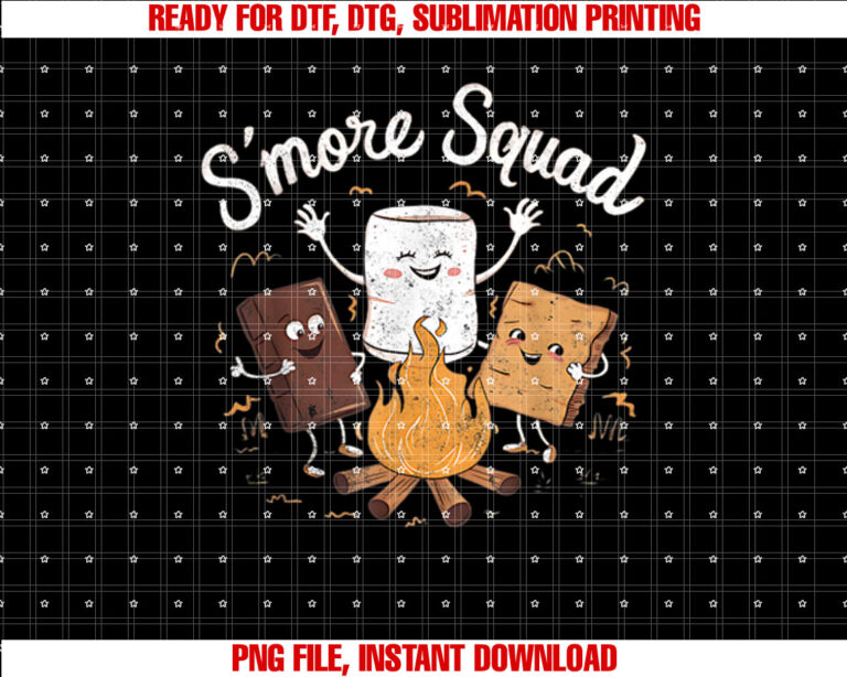Smore Squad For Kids Camping Campfire Chocolate Marshmallow T-shirt