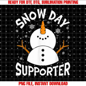 Snow Day Supporter Snowflake Funny Teacher Christmas Pajamas T-shirt