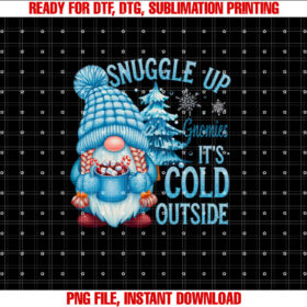 Snuggle Up Gnomies Its Cold Outside Cute Winter Gnome T-shirt