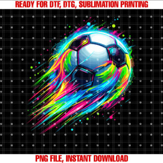 Soccer Colorful Tie Dye Soccer Ball T-shirt