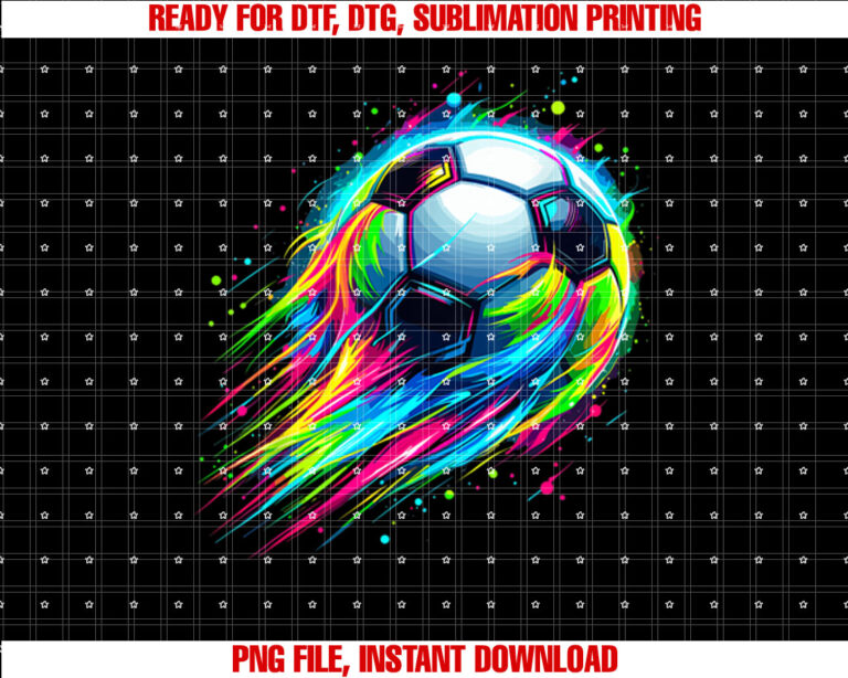 Soccer Colorful Tie Dye Soccer Ball T-shirt
