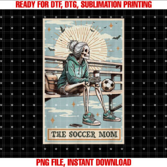 Soccer Mom Skeleton Tarot Card Vintage Halloween T-shirt