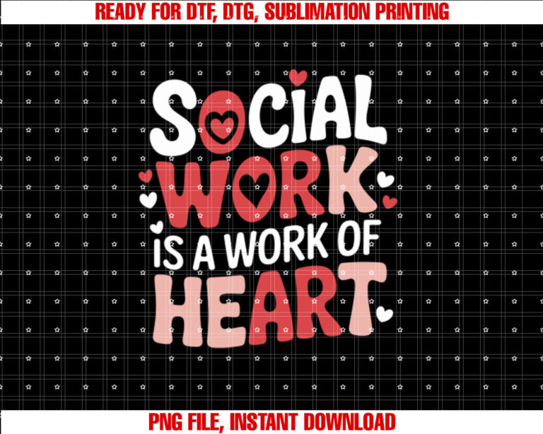 Social Worker Its A Work of Heart Valentines Day Hearts T-shirt