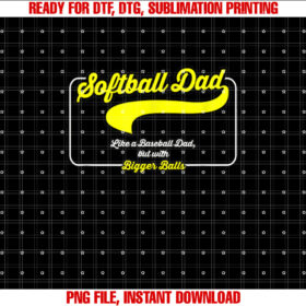 Softball Dad Like a Baseball Dad but With Bigger Balls T-shirt