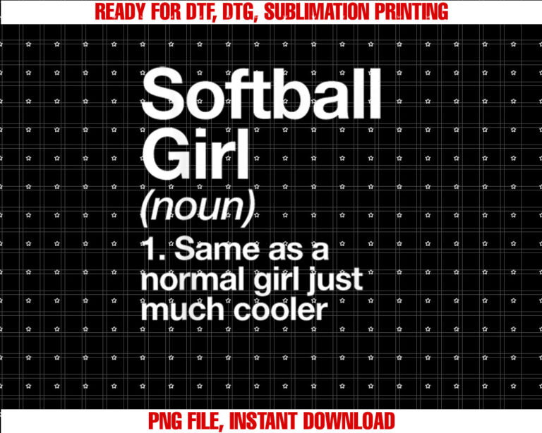 Softball Girl Definition Funny Sassy Sports T-shirt