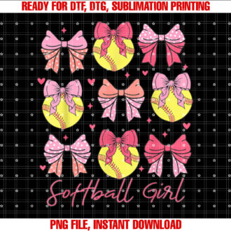 Softball Girl Softball Coquette Bow Women Girl Sport T-shirt