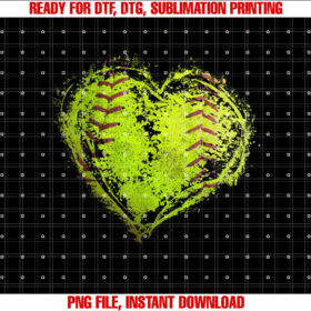 Softball Heart Happy Valentines Day Softball Girls Kids T-shirt