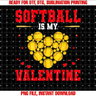 Softball Is My Valentine Softball Heart Softball Lover Gifts T-shirt
