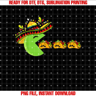 Sombrero Eating Funny Tacos with Mustaches Cinco de Mayo T-shirt