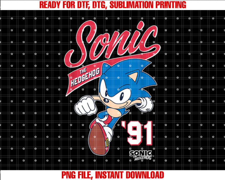 Sonic The Hedgehog 91 Epic Run Sports Style T-shirt