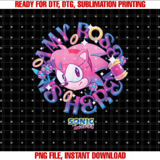 Sonic The Hedgehog Amy Rose Is Here Vintage Face Portrait T-shirt