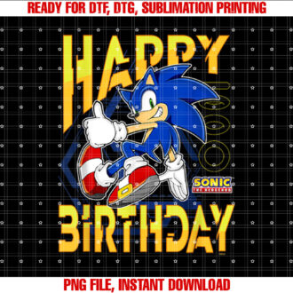Sonic The Hedgehog Birthday Happy Birthday Thumbs Up T-shirt