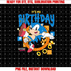 Sonic the Hedgehog Birthday Its My Birthday Cheering Sonic T-shirt