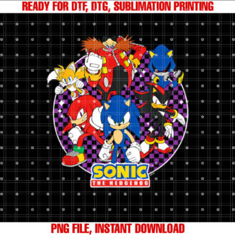 Sonic The Hedgehog Heroes Villains Epic Portrait T-shirt