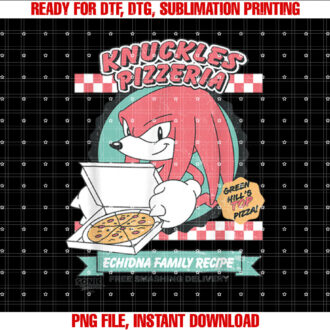 Sonic The Hedgehog Knuckles Pizzeria Vintage Restaurant Ad T-shirt