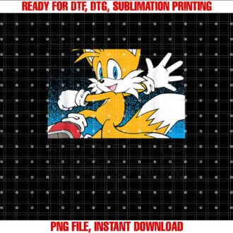 Sonic The Hedgehog Miles Tails Prower Kanji Portrait T-shirt