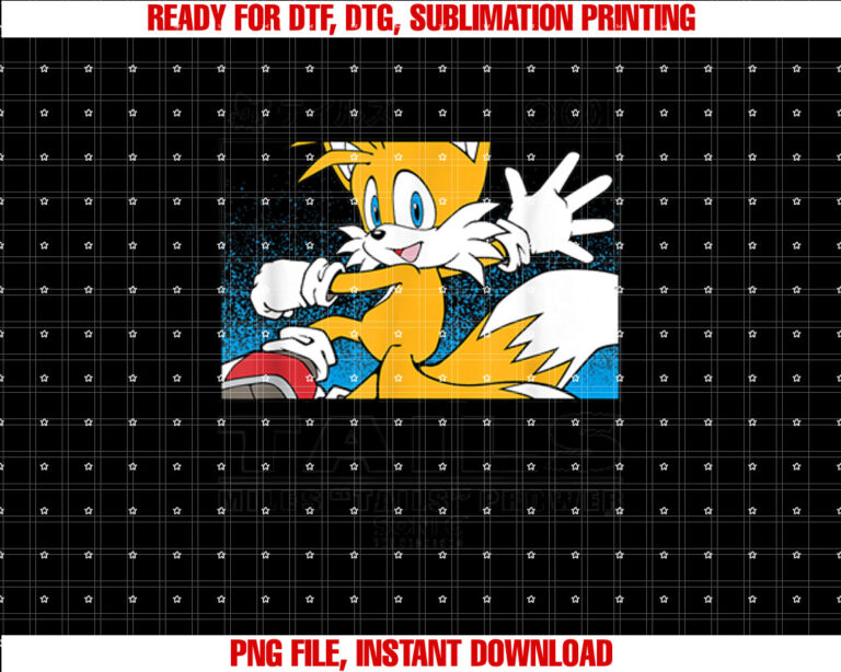 Sonic The Hedgehog Miles Tails Prower Kanji Portrait T-shirt