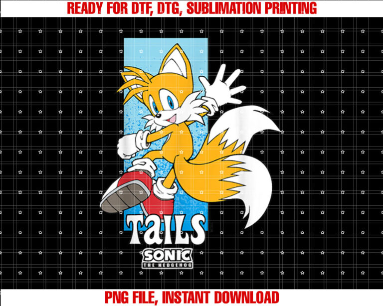 Sonic The Hedgehog Tails Spotlight Panel Portrait T-shirt