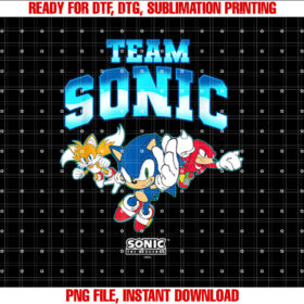 Sonic the Hedgehog Team Sonic Main Trio Epic Group Shot T-shirt