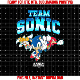Sonic The Hedgehog Team Sonic Main Trio Epic Group Shot T-shirt