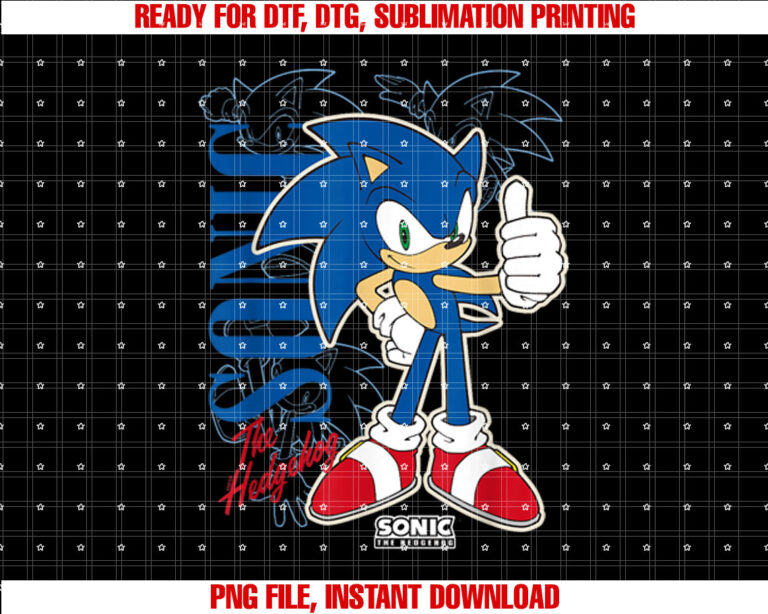 Sonic The Hedgehog Thumbs Up Retro Shot T-shirt