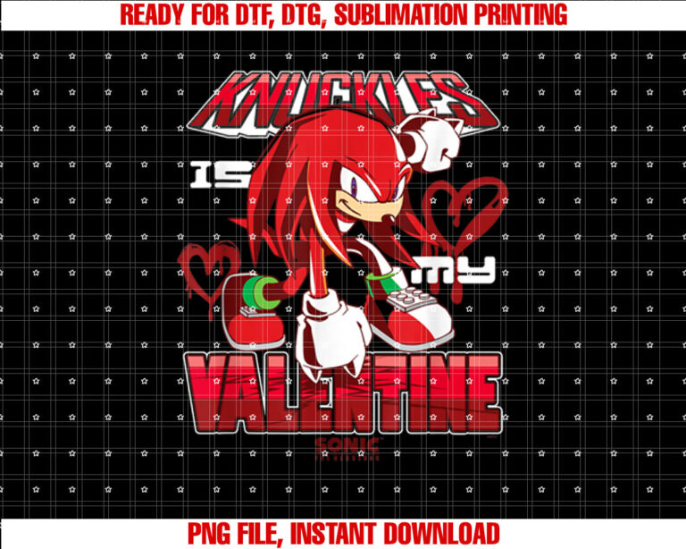 Sonic The Hedgehog Valentines Day Knuckles My Valentine T-shirt