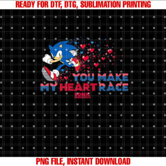 Sonic The Hedgehog Valentines Day You Make My Heart Race T-shirt