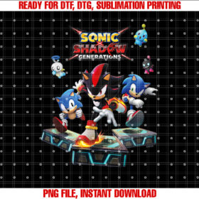 Sonic the Hedgehog Sonic X Shadow Generations Key Art T-shirt