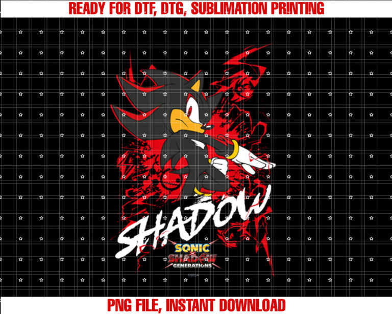 Sonic the Hedgehog Sonic X Shadow Generations Shadow T-shirt