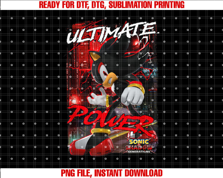 Sonic the Hedgehog Sonic X Shadow Generations Ultimate Power T-shirt