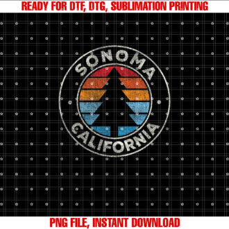 Sonoma California CA Vintage Graphic Retro 70s T-shirt