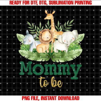 Soon To Be Mommy Jungle Animals Safari Baby Reveal T-shirt