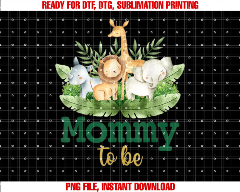 Soon To Be Mommy Jungle Animals Safari Baby Reveal T-shirt
