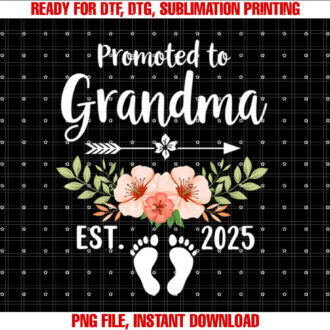 Soon to Be Grandma 2025 Promoted to Grandma Est 2025 T-shirt