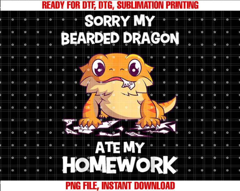 Sorry My Bearded Dragon Ate My Homework Beardie Lizard T-shirt