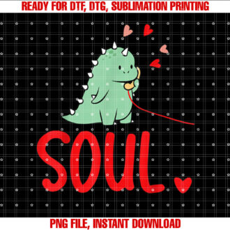 Soul Mates Cute Dinosaur Valentines Day Couples T-shirt