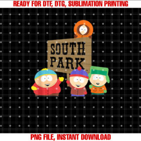 South Park Gang With Sign T-shirt