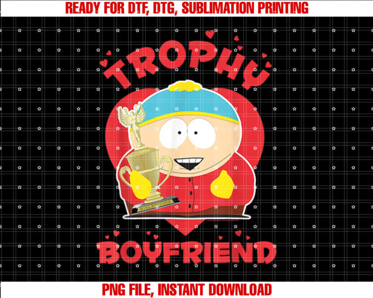 South Park Valentines Day Cartman Trophy Boyfriend T-shirt
