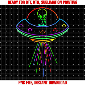 Space Alien UFO Neon Lights Rave Alien Lovers MM T-shirt