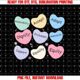 Special Education Sped Teacher Candy Heart Valentines Day T-shirt