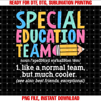 Special Education Team Definition Retro Ed Team Crew Teacher T-shirt