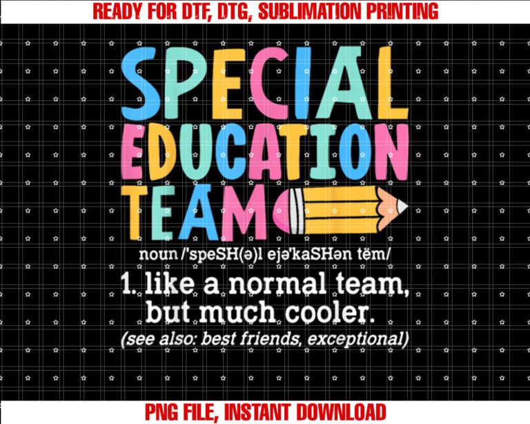Special Education Team Definition Retro Ed Team Crew Teacher T-shirt