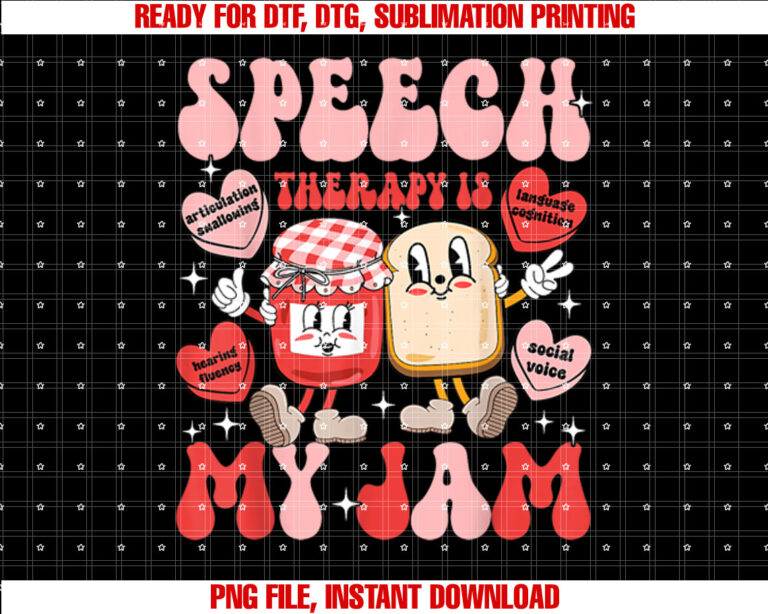 Speech Therapy Pathology Is My Jam Candy Heart SLP Valentine T-shirt