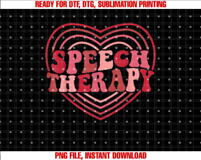 Speech Therapy Valentines Day SLP Heart Speech Therapist T-shirt