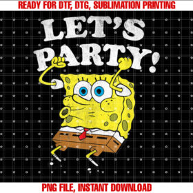 Spongebob Squarepants Lets Party T-shirt