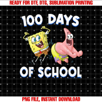 SpongeBob SquarePants Patrick 100 Days of School T-shirt