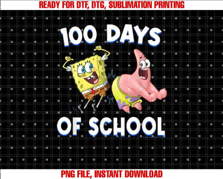 SpongeBob SquarePants Patrick 100 Days of School T-shirt