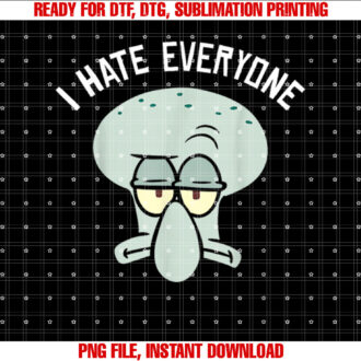 Spongebob Squarepants Squidward I Hate Everyone T-shirt