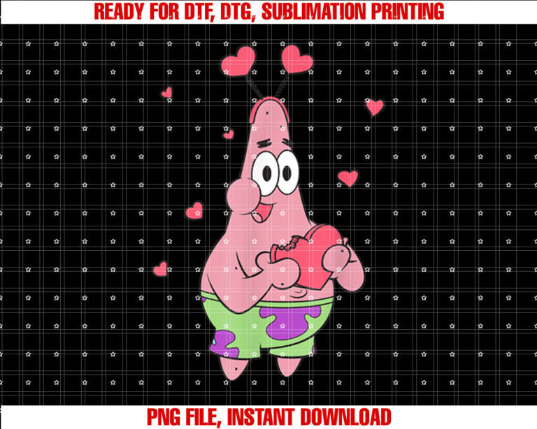SpongeBob SquarePants Valentines Day Cute Patrick Shot T-shirt