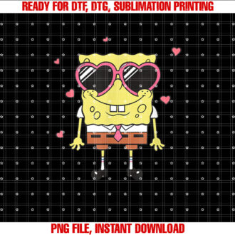SpongeBob SquarePants Valentines Day Heart Glasses T-shirt